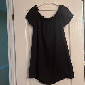 Black off-shoulder dress